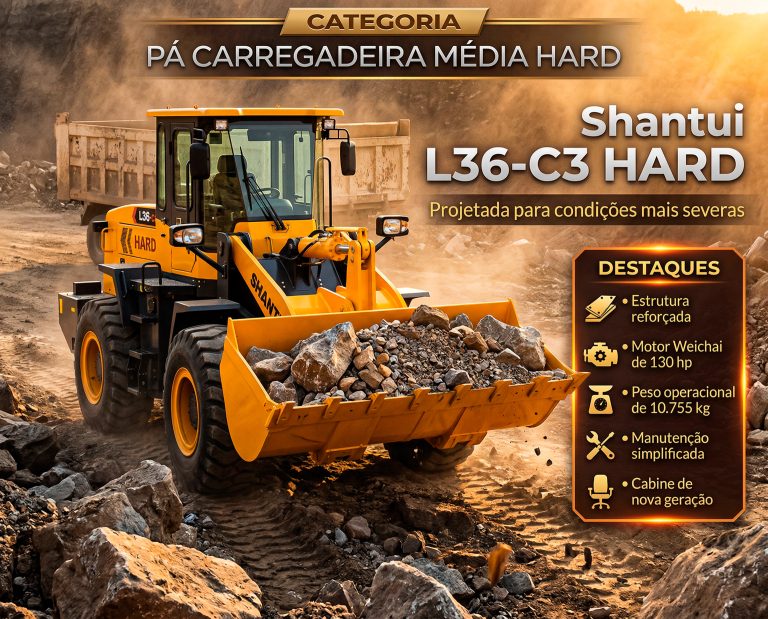 Pá Carregadeira MÉDIA Shantui L36-C3 HARD