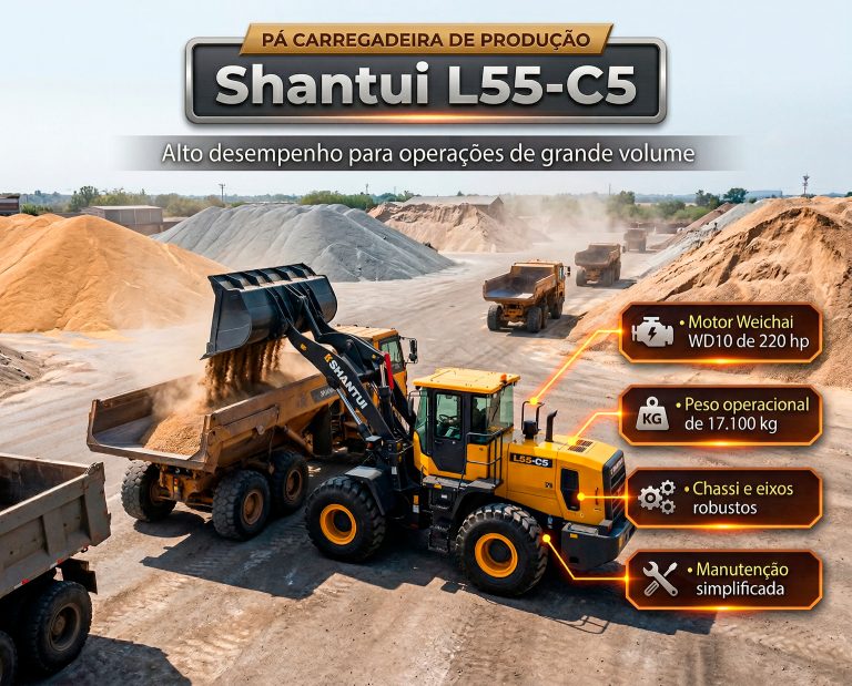 Pá Carregadeira MÉDIA Shantui L55-C5