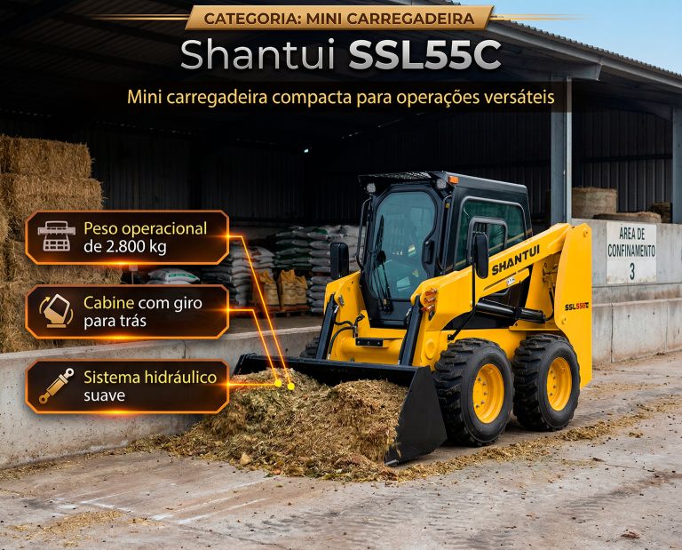 Mini-carregadeira Shantui SSL55C