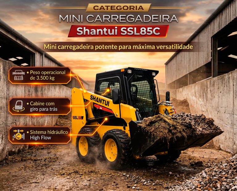 Mini-carregadeira Shantui SSL85C